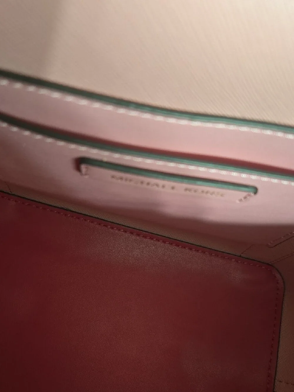 Michael Kors Pink & White Color-Block Saffiano Tote